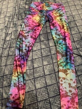 ABS2B Skull Print Leggings - Multicolor
